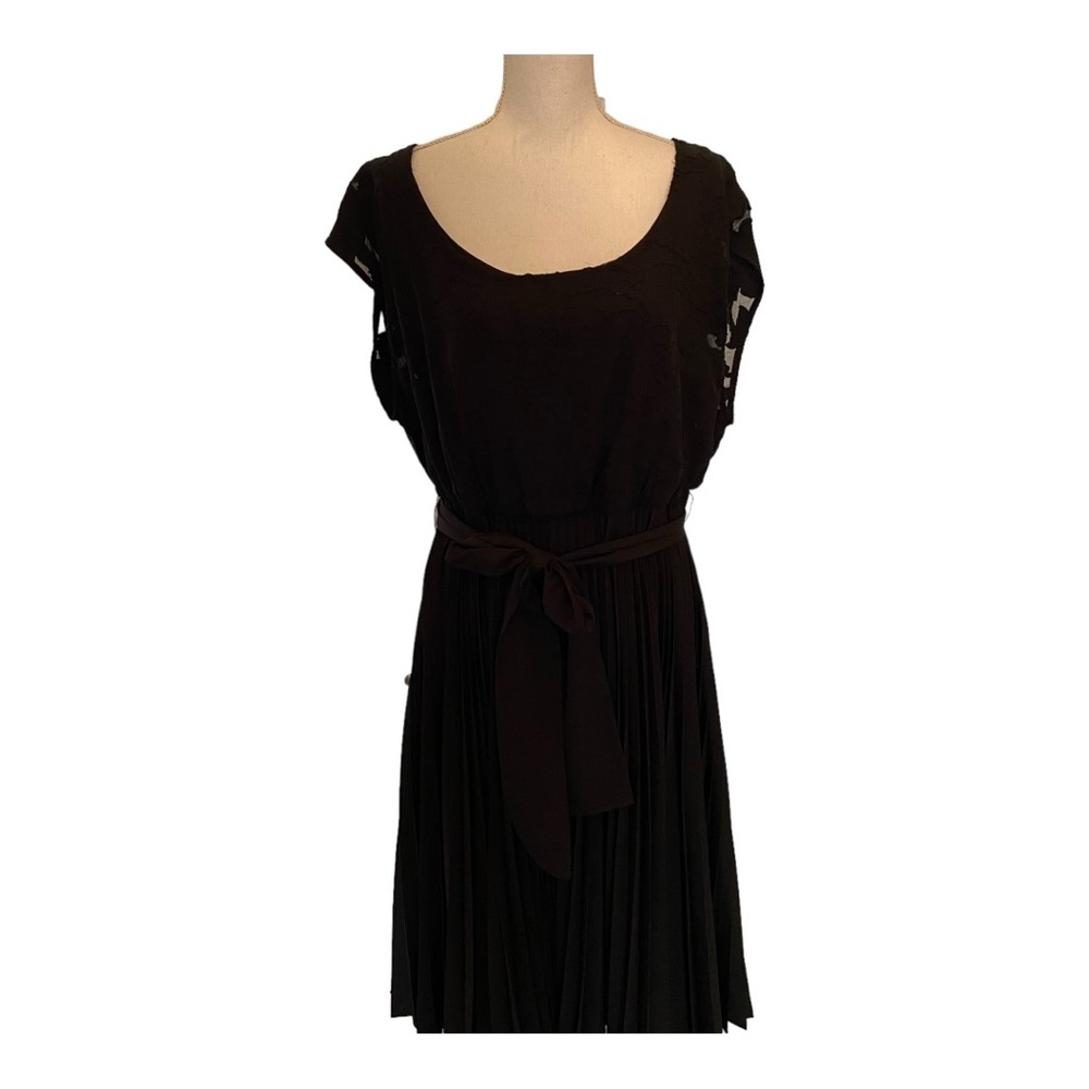 Lane Bryant dress with lace top and pleated skirt